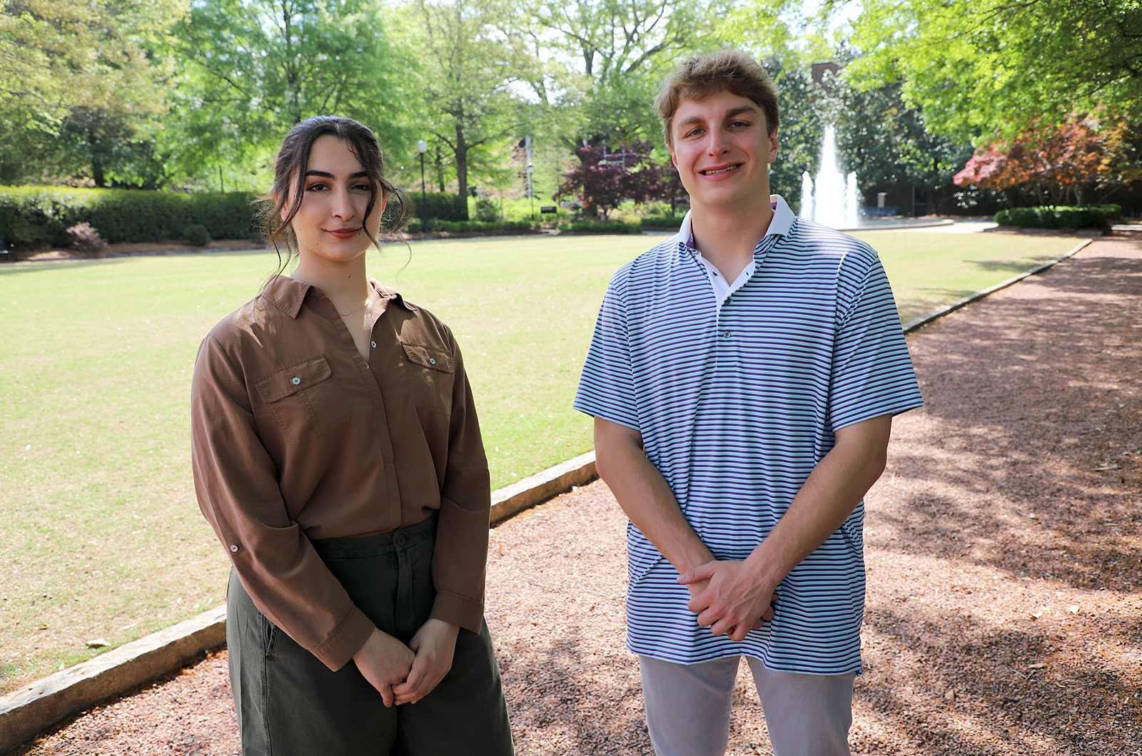 Image of 2026 Goldwater Scholars Annie Mehta and Vaughn Frost